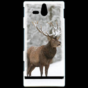 Coque Sony Xperia U Cerf en hiver 50