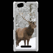 Coque Sony Xperia M Cerf en hiver 50