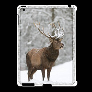 Coque iPad 2/3 Cerf en hiver 50