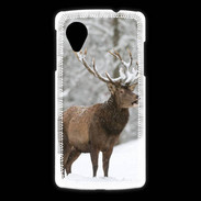 Coque LG Nexus 5 Cerf en hiver 50