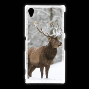 Coque Sony Xpéria Z1 Cerf en hiver 50