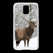 Coque Samsung Galaxy S5 Cerf en hiver 50