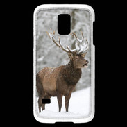 Coque Samsung Galaxy S5 Mini Cerf en hiver 50