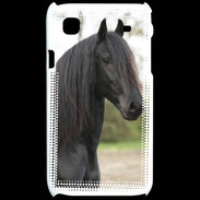 Coque Samsung Galaxy S Magnifique cheval noir 5