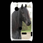 Coque Sony Xperia Typo Magnifique cheval noir 5