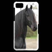 Coque Blackberry Z10 Magnifique cheval noir 5