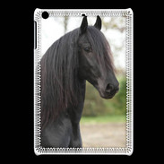 Coque iPadMini Magnifique cheval noir 5