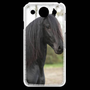 Coque LG G Pro Magnifique cheval noir 5
