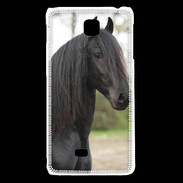 Coque LG F5 Magnifique cheval noir 5