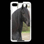 Coque Blackberry Z30 Magnifique cheval noir 5