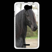 Coque HTC Desire 516 Magnifique cheval noir 5