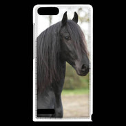 Coque Huawei Ascend G6 Magnifique cheval noir 5