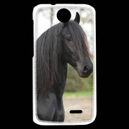 Coque HTC Desire 310 Magnifique cheval noir 5