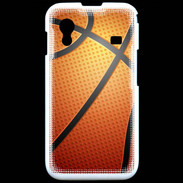Coque Samsung ACE S5830 Effet Ballon de basket orange et noir
