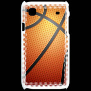 Coque Samsung Galaxy S Effet Ballon de basket orange et noir