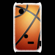 Coque Sony Xperia Typo Effet Ballon de basket orange et noir