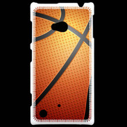 Coque Nokia Lumia 720 Effet Ballon de basket orange et noir