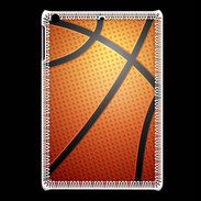 Coque iPadMini Effet Ballon de basket orange et noir