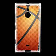 Coque Nokia Lumia 1520 Effet Ballon de basket orange et noir