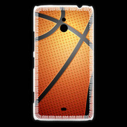 Coque Nokia Lumia 1320 Effet Ballon de basket orange et noir