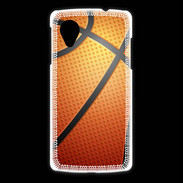 Coque LG Nexus 5 Effet Ballon de basket orange et noir