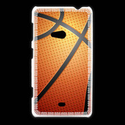 Coque Nokia Lumia 625 Effet Ballon de basket orange et noir