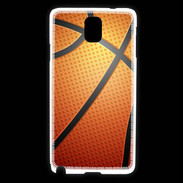 Coque Samsung Galaxy Note 3 Effet Ballon de basket orange et noir