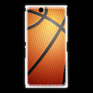 Coque Sony Xpéria Z Ultra Effet Ballon de basket orange et noir