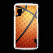 Coque LG L5 2 Effet Ballon de basket orange et noir