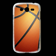 Coque Samsung Galaxy Grand Effet Ballon de basket orange et noir