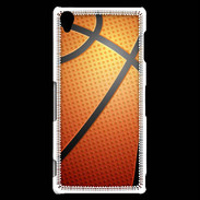 Coque Sony Xperia Z3 Effet Ballon de basket orange et noir