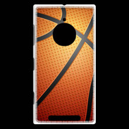 Coque Nokia Lumia 830 Effet Ballon de basket orange et noir