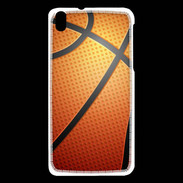 Coque HTC Desire 816 Effet Ballon de basket orange et noir
