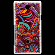 Coque Sony Xperia T Fond Hippie 3