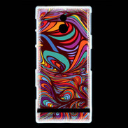 Coque Sony Xperia P Fond Hippie 3
