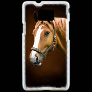 Coque Samsung Galaxy S2 Portrait de cheval en peinture