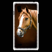 Coque LG Optimus L9 Portrait de cheval en peinture