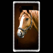 Coque LG Optimus L7 Portrait de cheval en peinture
