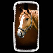 Coque HTC One SV Portrait de cheval en peinture