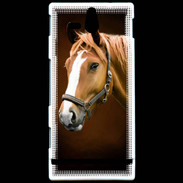 Coque Sony Xperia U Portrait de cheval en peinture