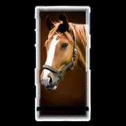 Coque Sony Xperia P Portrait de cheval en peinture