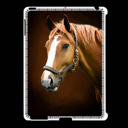 Coque iPad 2/3 Portrait de cheval en peinture