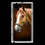 Coque Sony Xperia L Portrait de cheval en peinture