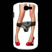 Coque Samsung Galaxy Express Escarpins rouges vernis lingerie dentelle noire sexy