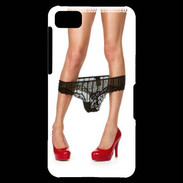 Coque Blackberry Z10 Escarpins rouges vernis lingerie dentelle noire sexy