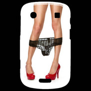 Coque Blackberry Bold 9900 Escarpins rouges vernis lingerie dentelle noire sexy