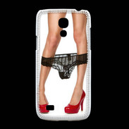 Coque Samsung Galaxy S4mini Escarpins rouges vernis lingerie dentelle noire sexy