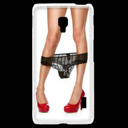 Coque LG F6 Escarpins rouges vernis lingerie dentelle noire sexy