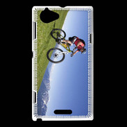 Coque Sony Xperia L VTT en montagne 5