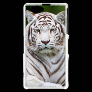 Coque Sony Xperia Z1 Compact Tigre blanc 2